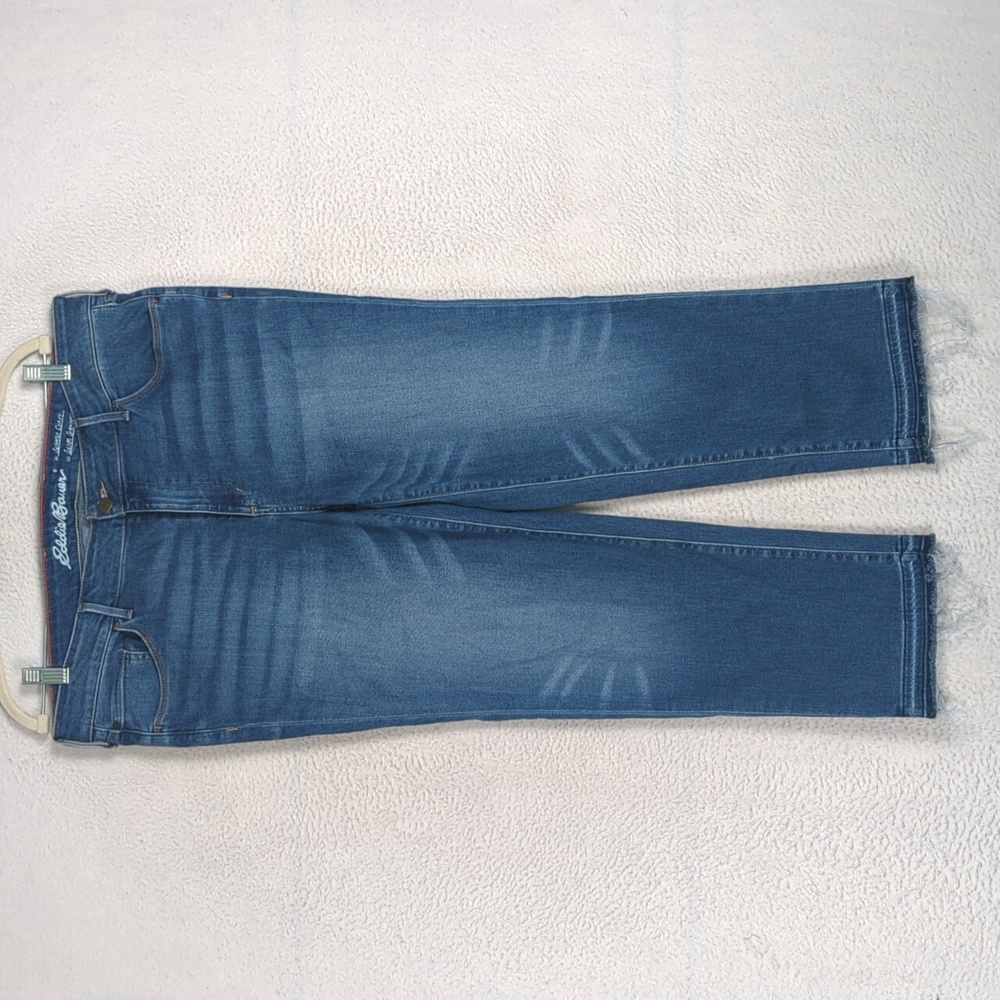 Eddie Bauer Women's Slightly Curvy Slim Straight‎ Denim Jeans Size 16